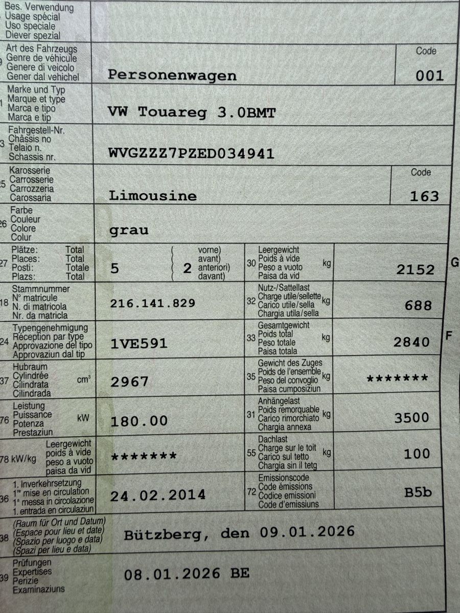 VW Autos: VwTuareg – D'occasion à Wiedlisbach par naj_s6y8 5