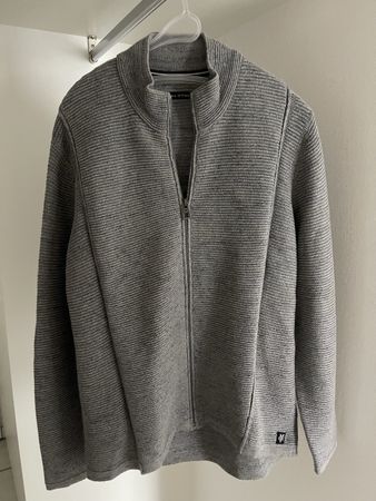 Herren Pullover, Gr. S, Farbe grau, 95% Baumwolle, 5 %Wolle