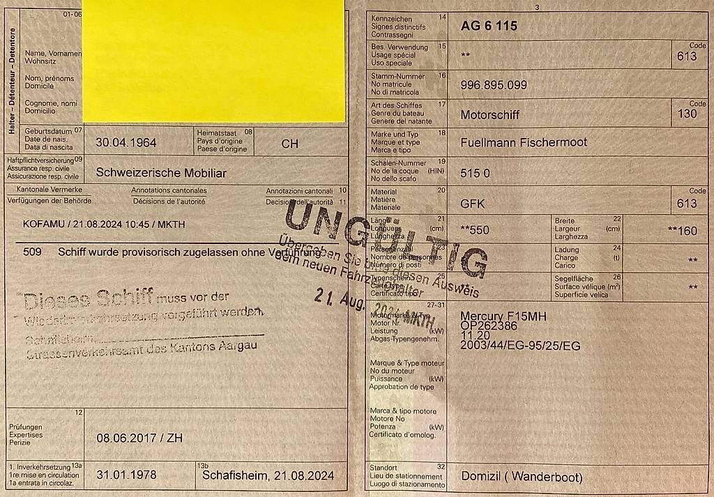Barche: Verkaufe Fischerboot – Usato da Rheinfelden venduto da pie_lv2p