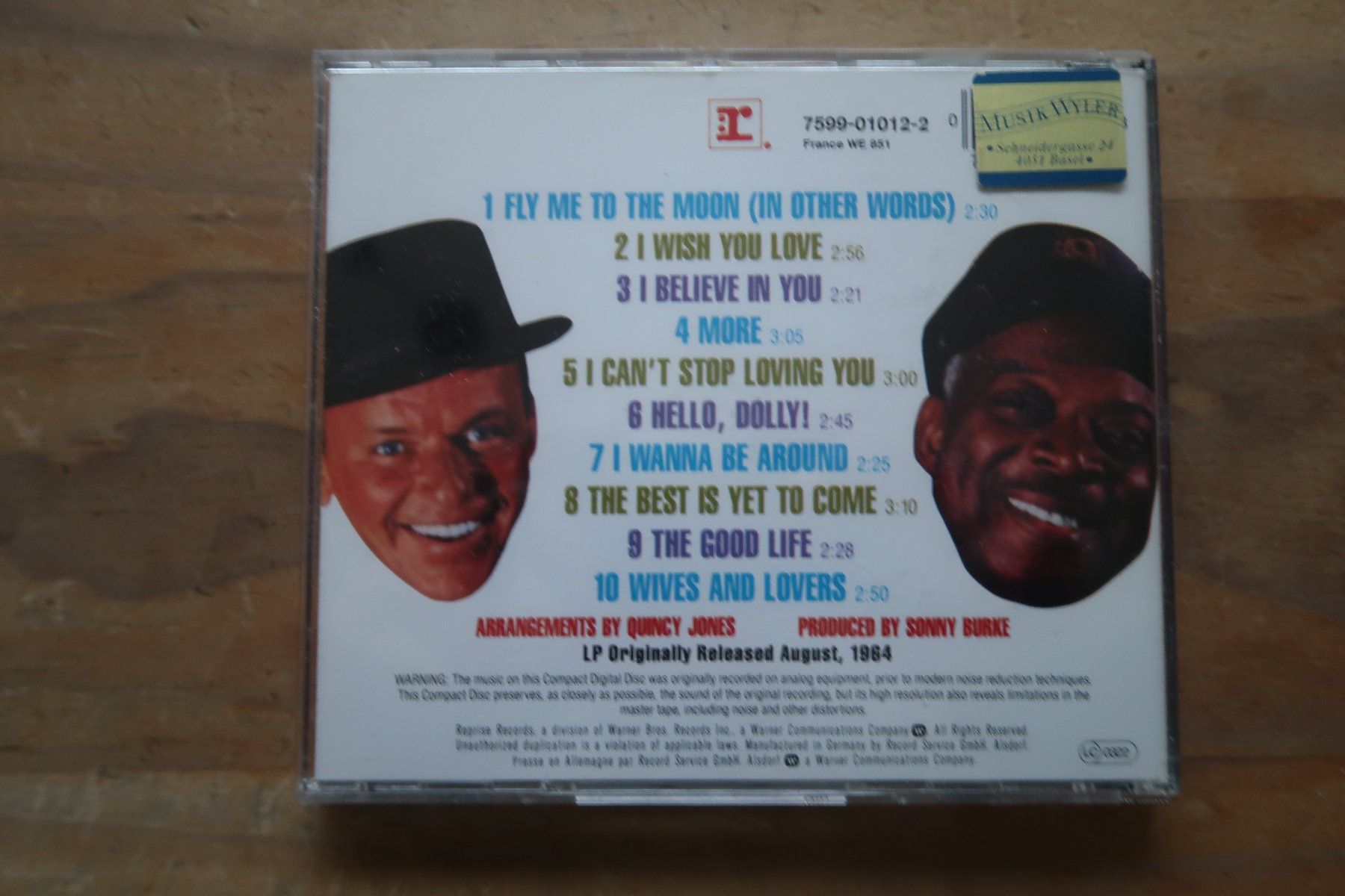 CD: FRANK SINATRA COUNT BASIE - IT MIGHT AS WELL BE SWING - CD – Usato da Basel venduto da Patiscat 1