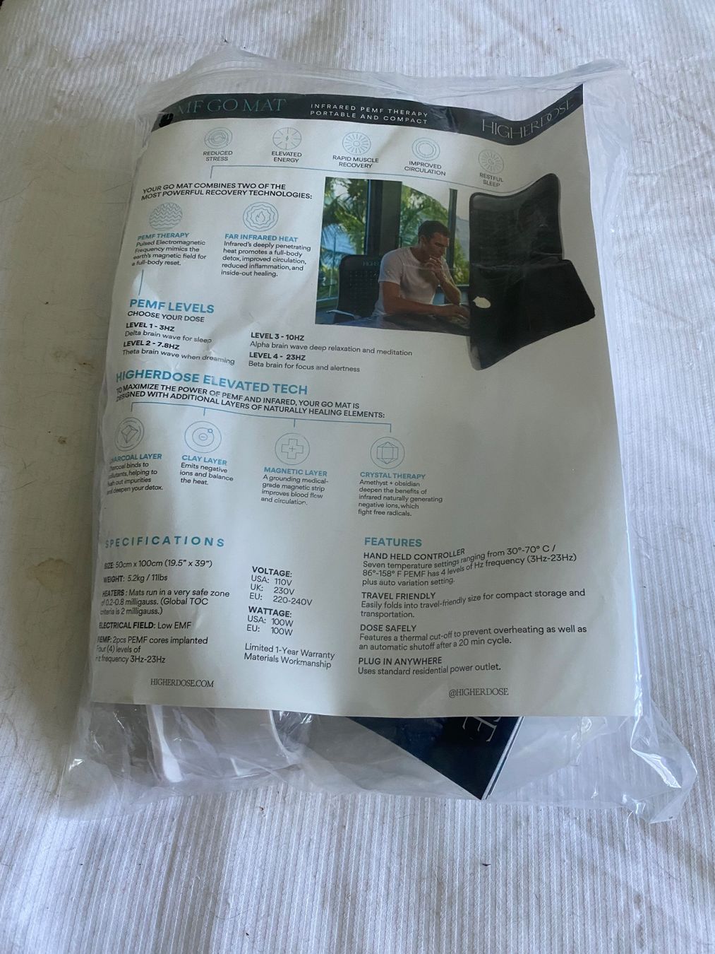 Appareils médicaux: Higherdose Infrared PEMF Mat and carry case – Neuf (Voir description) à Oberrieden par Brighton-Mc 8