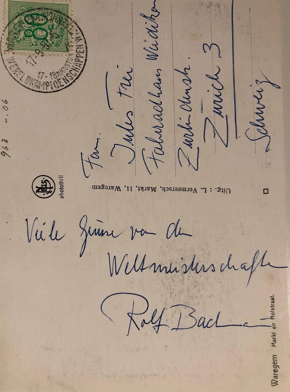 Autogramme: RADSPORTLER SCHWEIZER Profis - viele AUTOGRAMME – Gebraucht aus Lufingen von Rac0 9