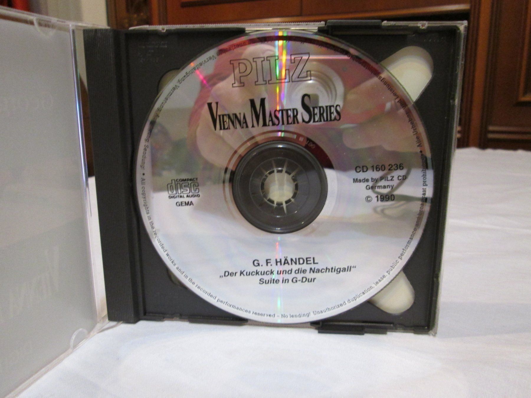 CD: CD VIENNA MASTER SERIES G.F. HäDEL 1990 – Usato da la Chaux-de-Fonds venduto da Lampe 1