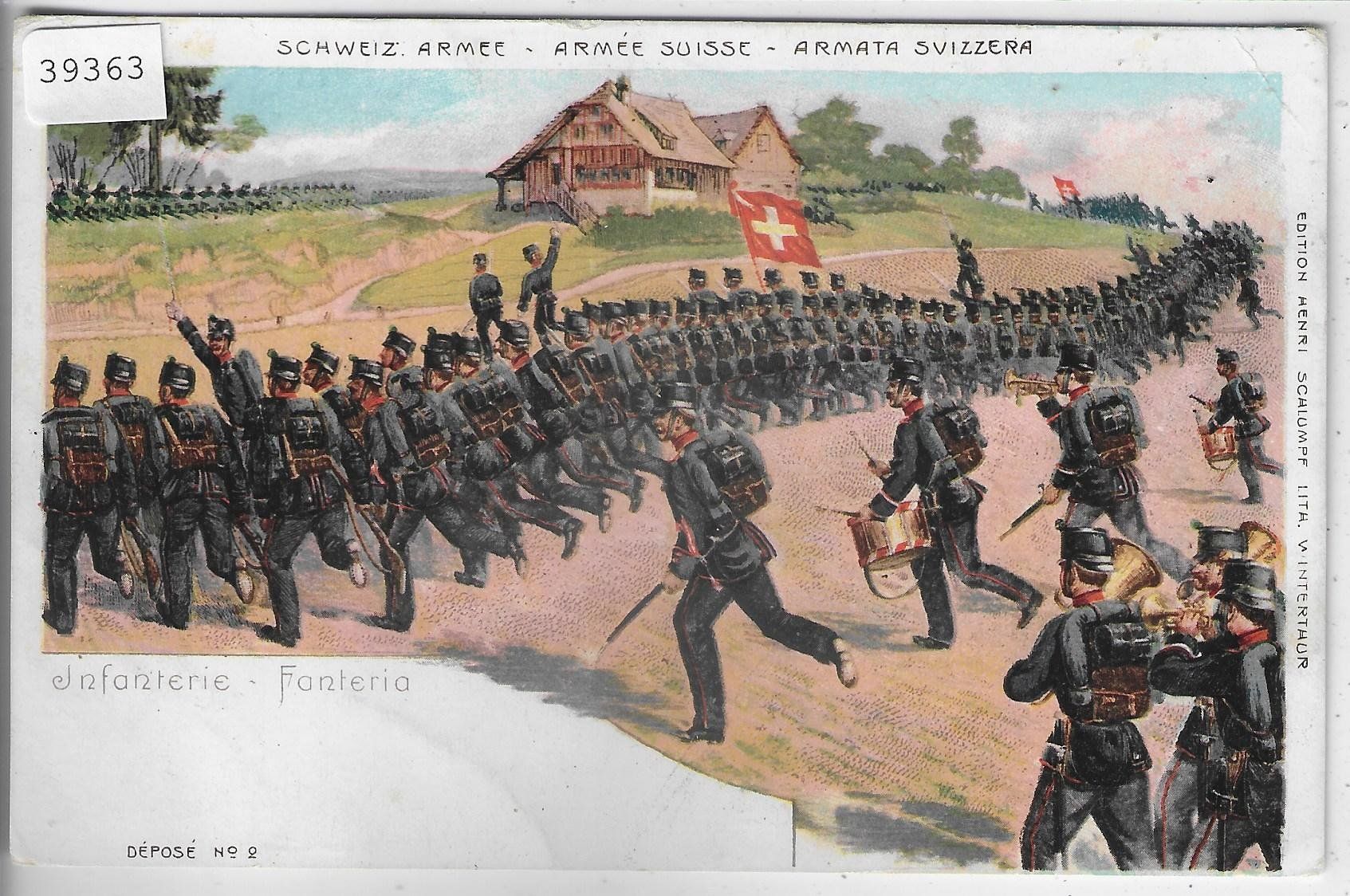 Cartoline postali: Armee Suisse - Infanterie – Usato da Ettingen venduto da Kartenplanet