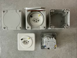 FI-Steckdosen T13, 10A (13A), 30mA (ABB)