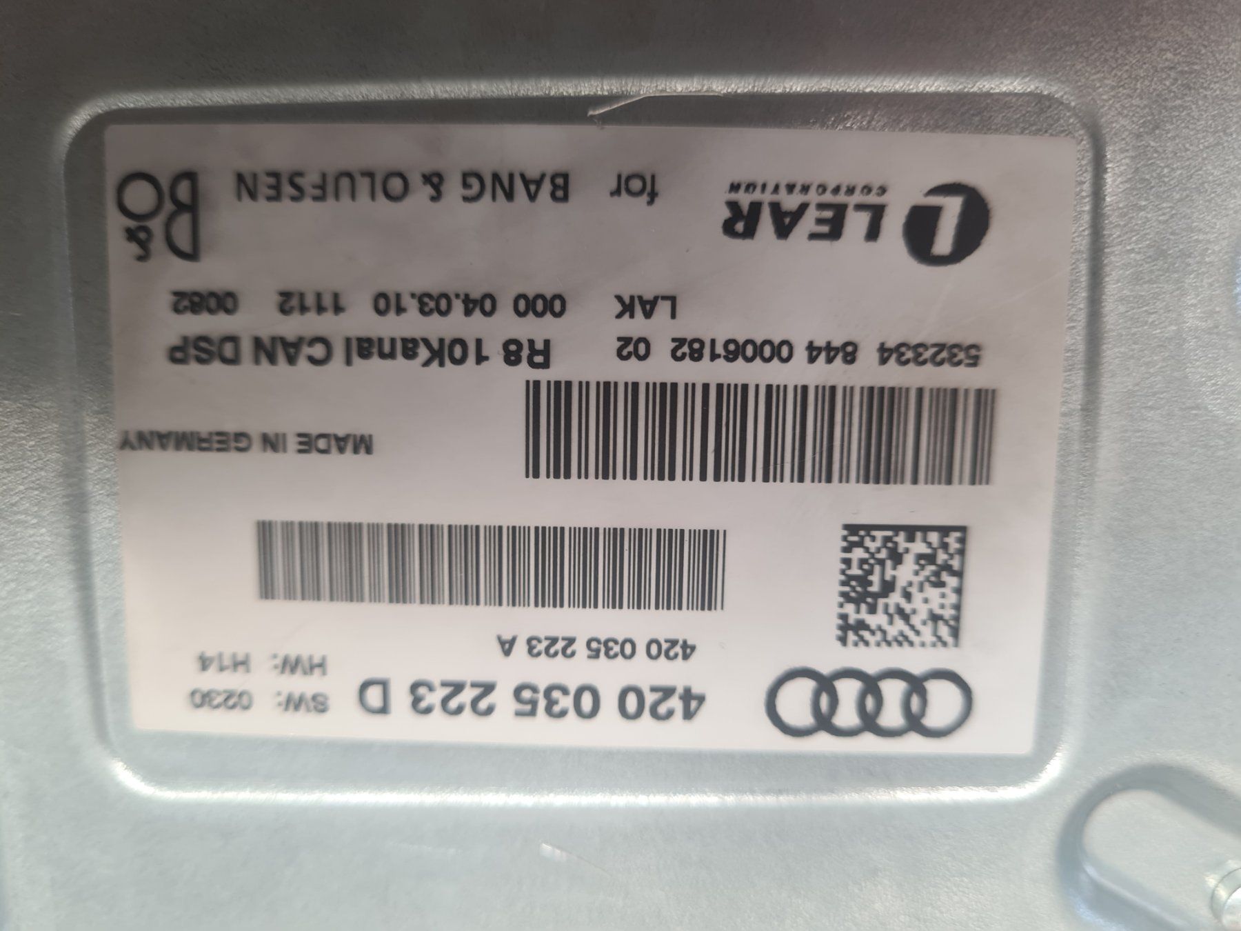 Bang & Olufsen Verstärker: Audi 420 035 223 D Verstärker – Gebraucht aus Horw von Bucher_AG_Horw 1