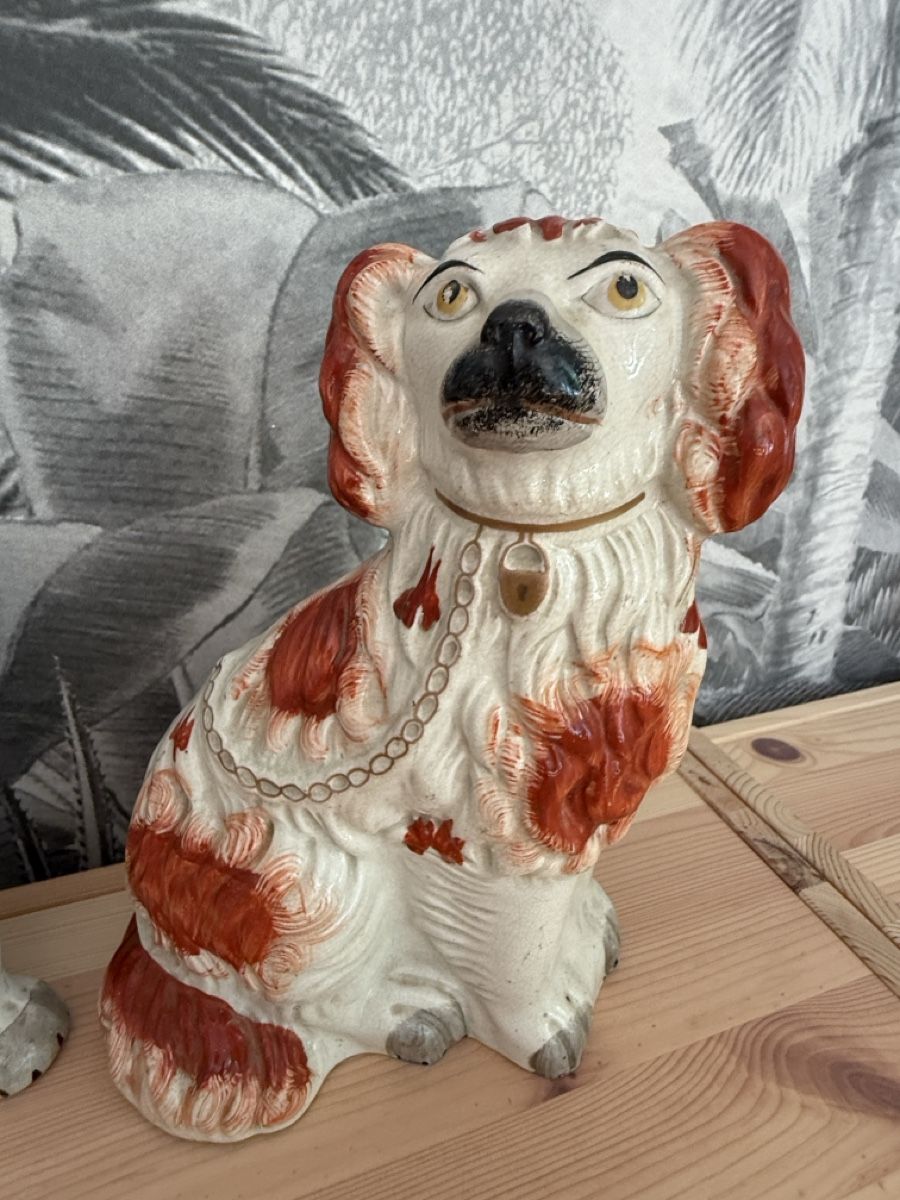 Statuette: 2 Kaminhunde/Puffhunde – Usato da Stadel venduto da Atropa1969 2