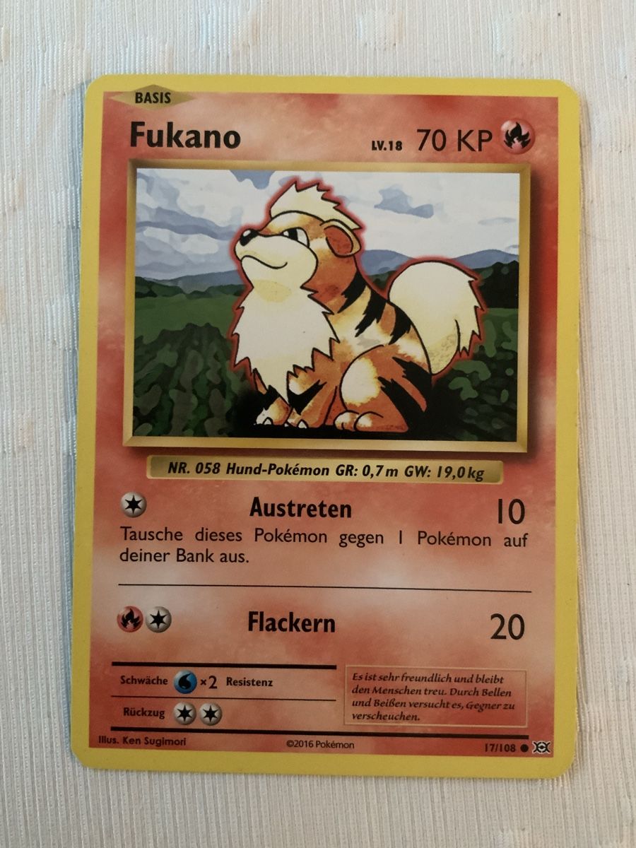 Pokémon Carte collezionabili: Fukano Pokémon Karte – Nuovo (secondo la descrizione) da Küsnacht ZH venduto da mat_9b7y