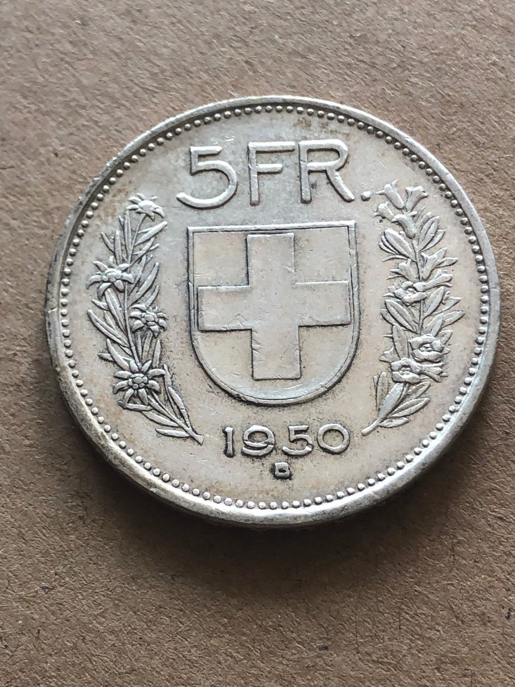 Tutti le monete: 5 Fr. 1950 – Usato da Schötz venduto da Odpa