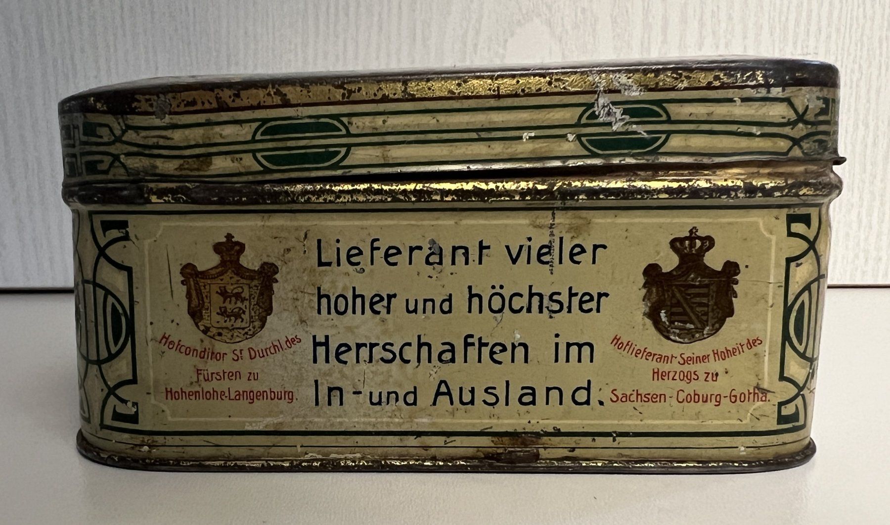 Dosen: Blechdose "G.F.BAUER Hofconditor-Wibele" Schloss Langenburg – Gebraucht aus Rothrist von Brandystar 3