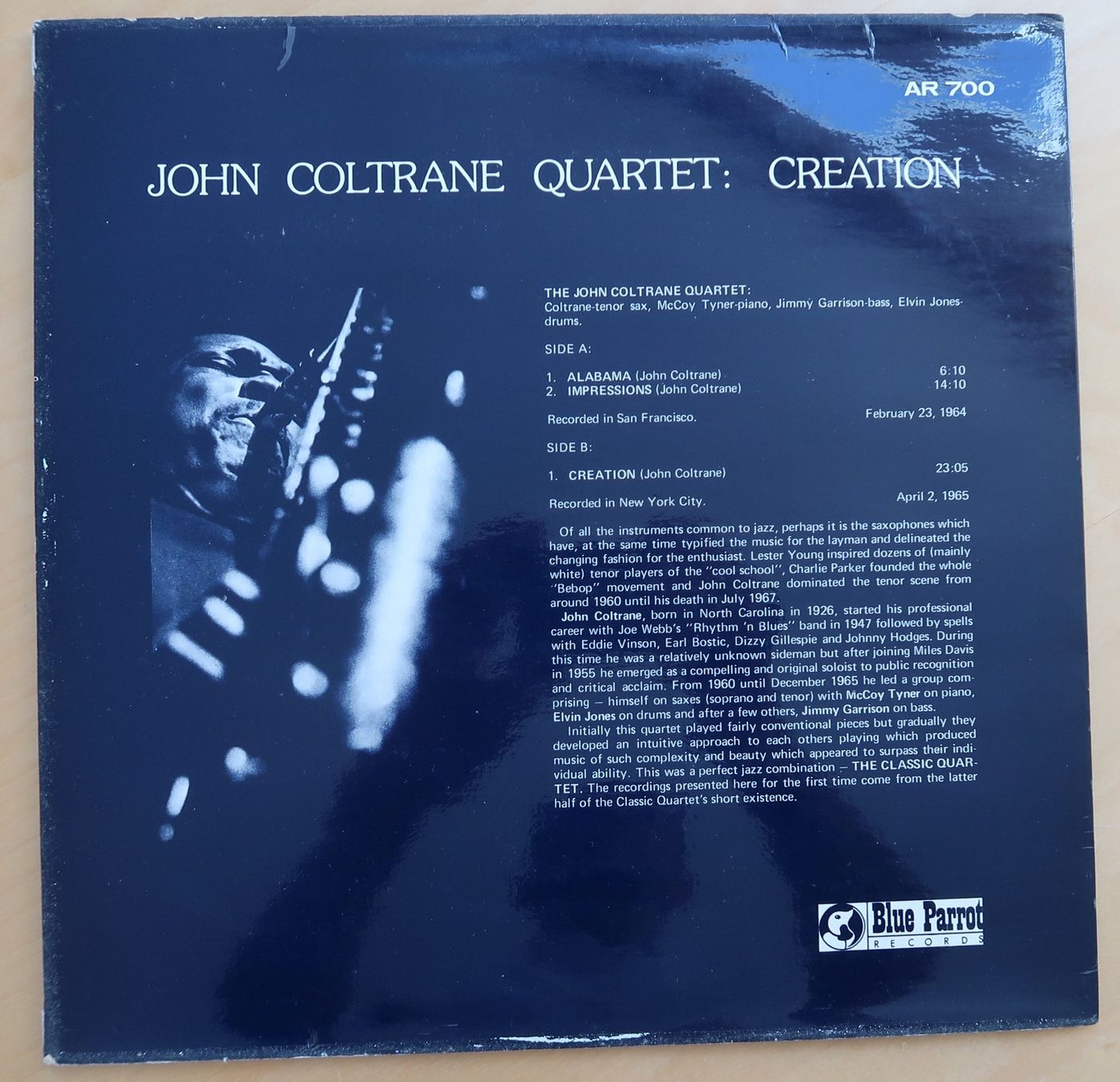 Dischi in vinile: JOHN COLTRANE QUARTET - CREATION (LP NM) – Usato da Hedingen venduto da Studers 1