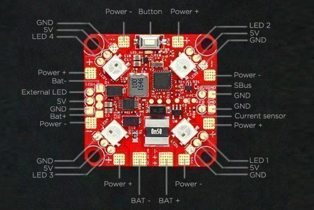 Modellismo RC: Furious FPV - Lightning PDB mit LED Steuerung - Duo Row – Nuovo e nell'imballaggio originale da Entlebuch venduto da Hebu 4