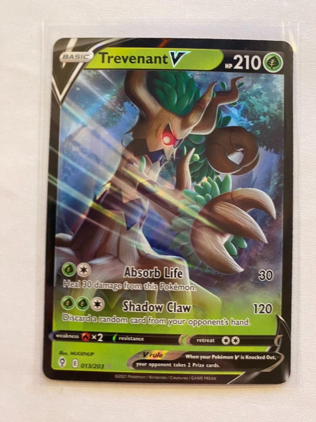 Pokémon Carte collezionabili: Pokemon Trevenant V 013/203 Evolving Skies EN – Nuovo (secondo la descrizione) da Weingarten-Kalthäusern venduto da McGmavlo