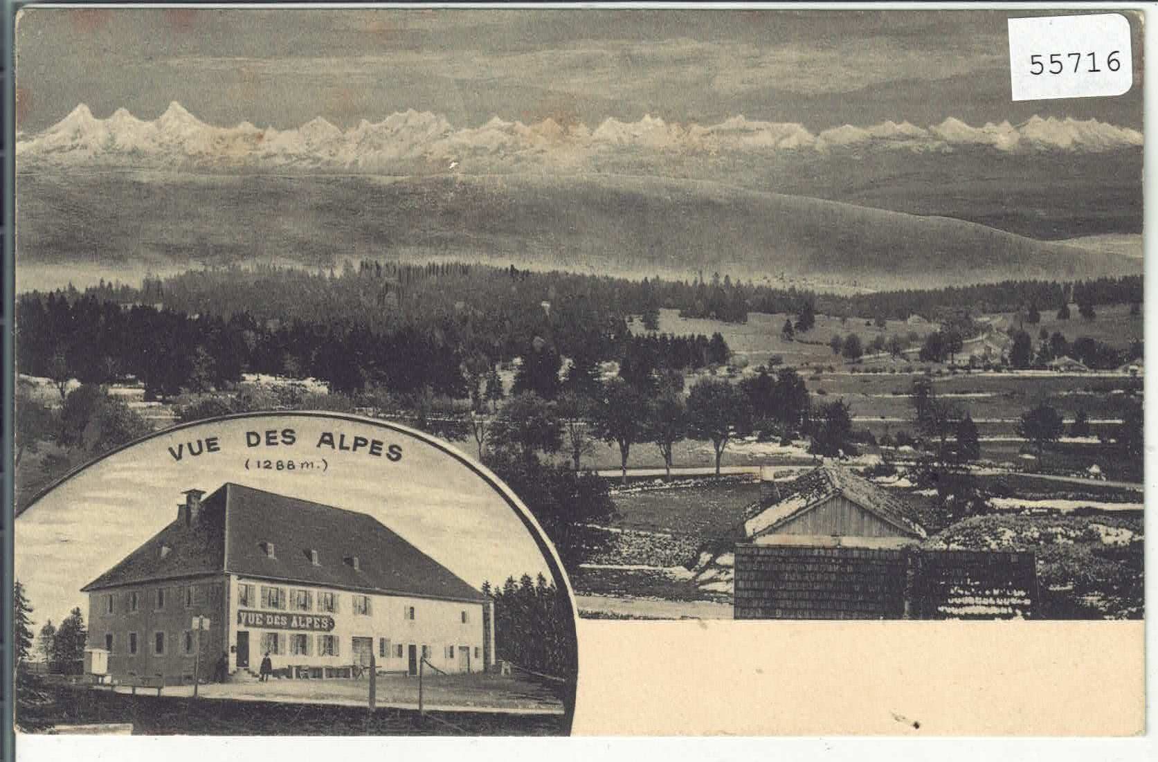 Ansichtskarten: Vue des Alpes – Gebraucht aus Ettingen von Kartenplanet