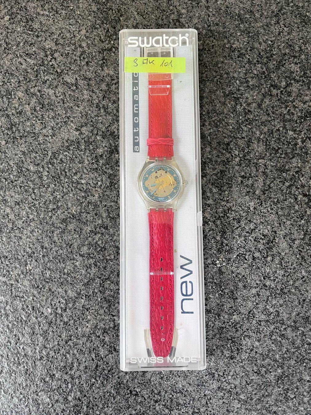 Swatch Uhren: Swatch Automatic (SAK101) red – Gebraucht aus Allschwil von Zermatt