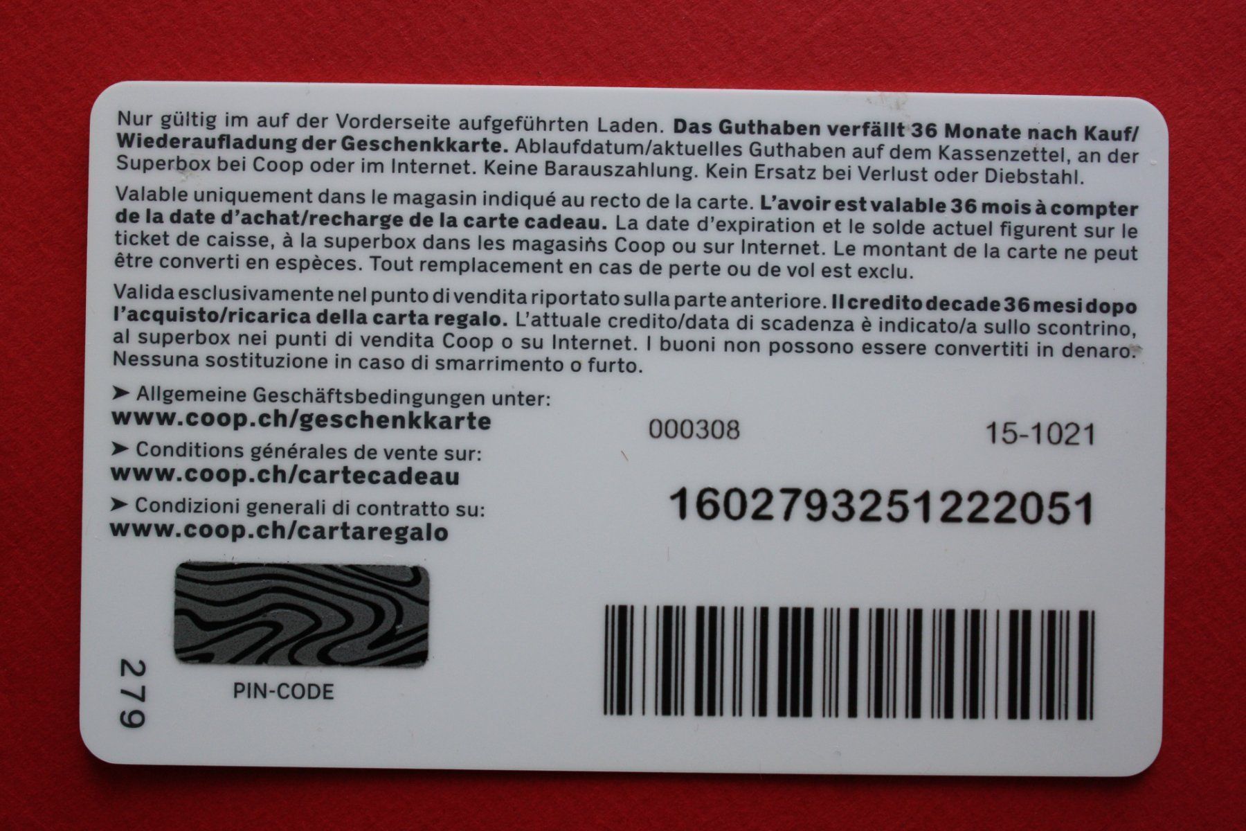 Cartoline: geschenkkarte – Usato da Laupen BE venduto da Gufi57 1