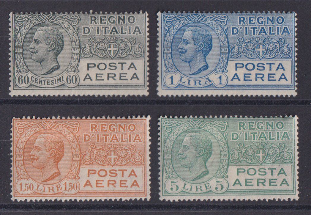 Tutti i francobolli: Italia 1926: 4 Werte POSTA AEREA * – Nuovo (secondo la descrizione) da Eschlikon TG venduto da PhilCon