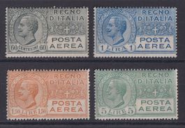 Italia 1926: 4 Werte POSTA AEREA *