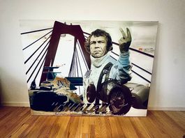 Jörg Döring 170x130 Mixed Media Bild Steve McQueen 