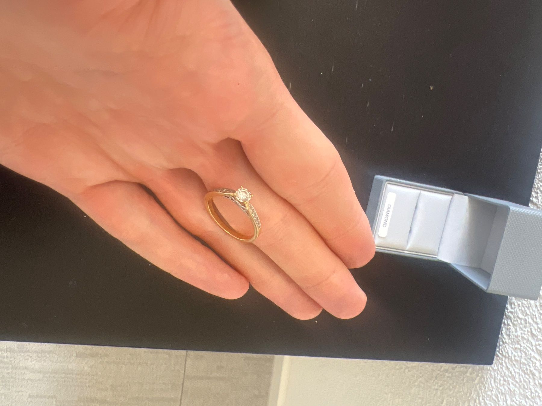 Anelli: 0.25 diamond engagement ring with 9ct gold – Usato da Wädenswil venduto da dm1_m5rz 2