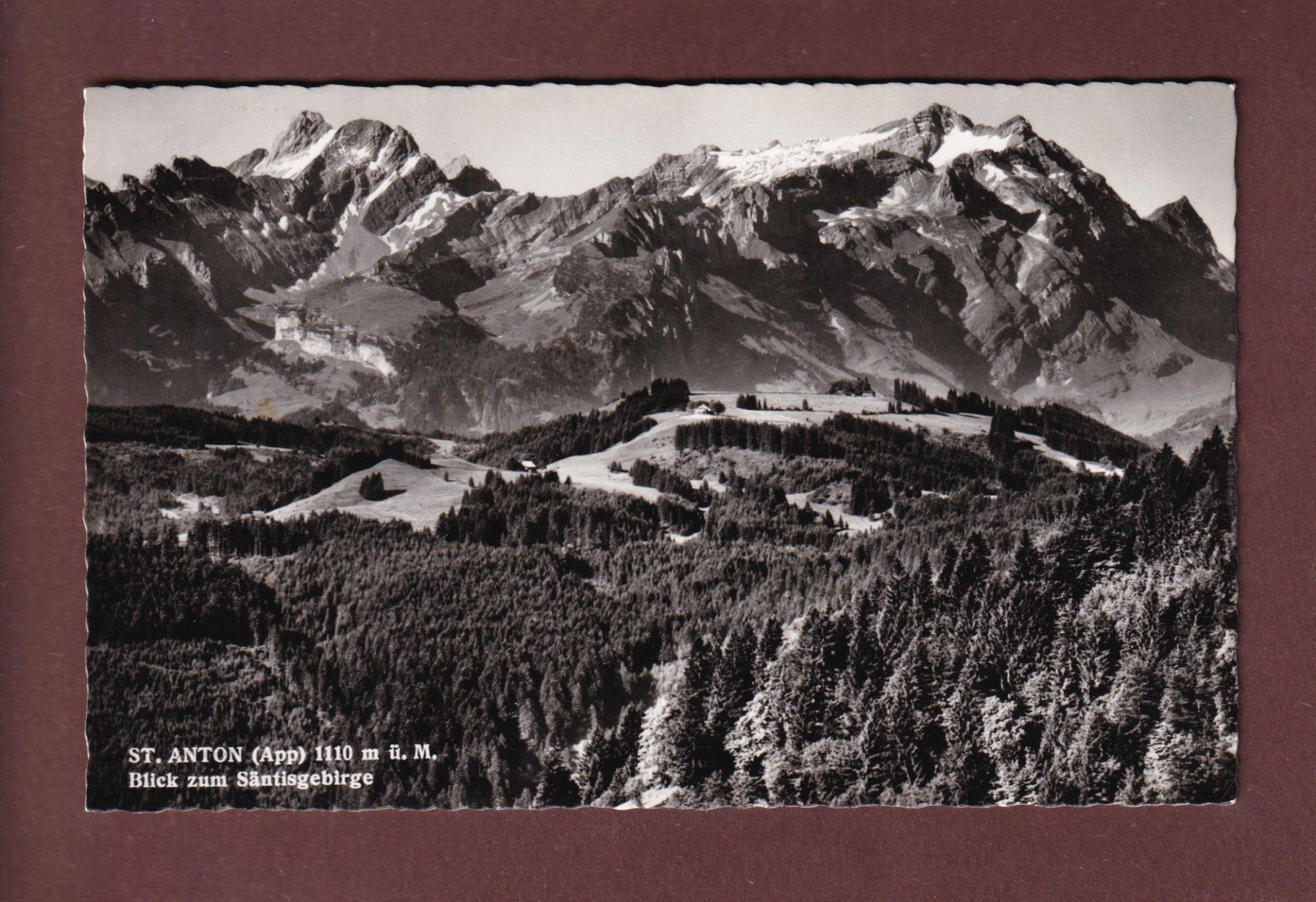 Cartoline postali: ST. ANTON - Säntisgebirge - 1964 – Usato da Pully venduto da nicecards-shop