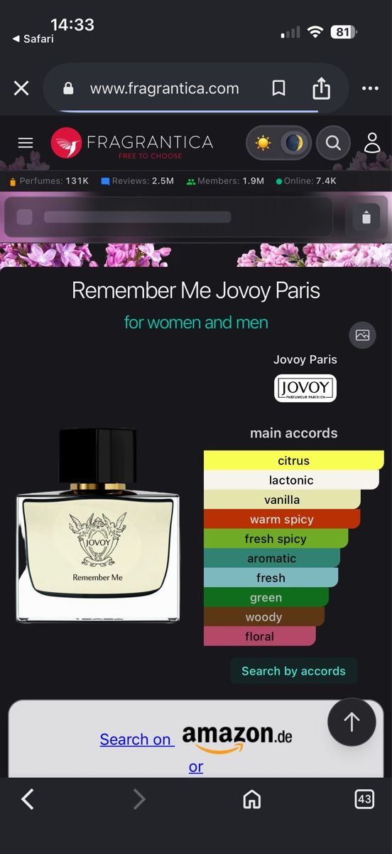 Profumi & Eau de Toilette: Jovoy Paris Remember Me, 2 ml – Usato da Sursee venduto da nst_czk2 1