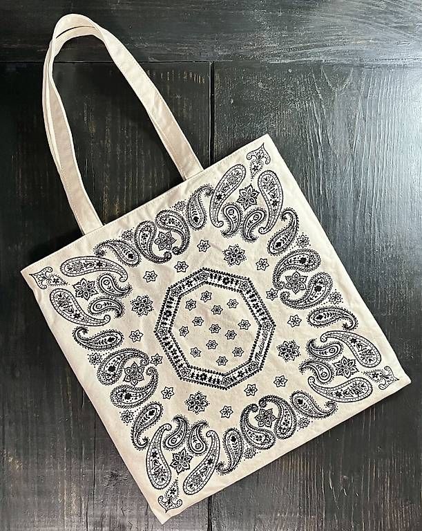 Taschen: Madewell Bandana Canvas Tote – Gebraucht aus Melide von cla_g5fs