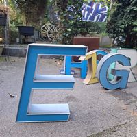 Leuchtbuchstabe E Leuchtreklame Vintage Design Deko orginal