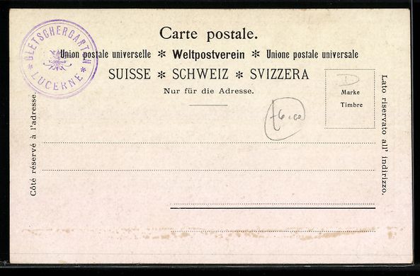 Cartoline postali: Litho Luzern, Labyrinth im Gletschergart – Usato da Berlin venduto da bartko-reher 1