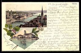 Zürich, Stadtansichten mit Grossmünste