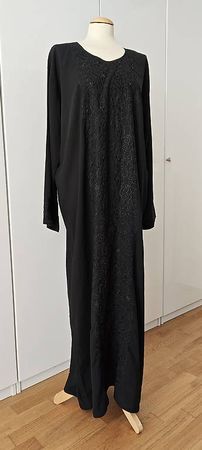 Abaya/Kleid schwarz, grosse Grösse