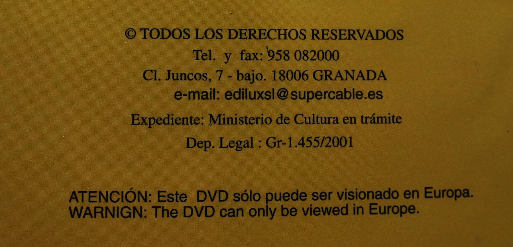 Tutti i DVDs: DVD Granada de Cerca (Granada in Focus) – Nuovo (secondo la descrizione) da Riedikon venduto da gra_r5w8 2