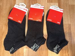 Kappa Socken, Schwarz, Gr. 39-42, 3x 3er Pack neu