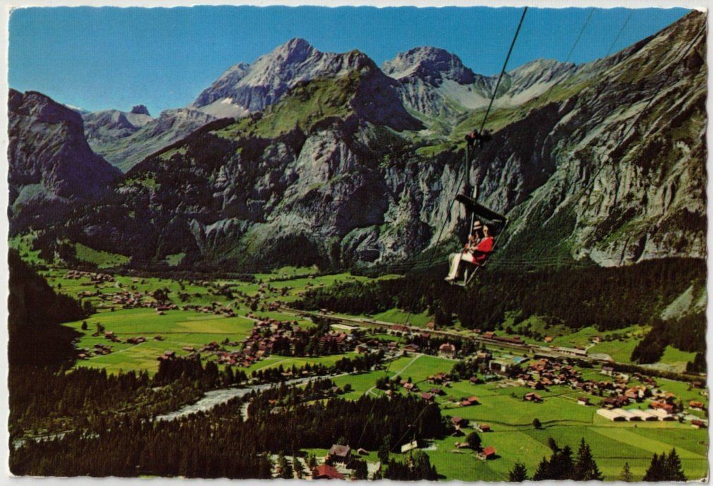 Cartoline postali: Kandersteg - Sessellift Oeschinen – Usato da Binningen venduto da Mountainrider
