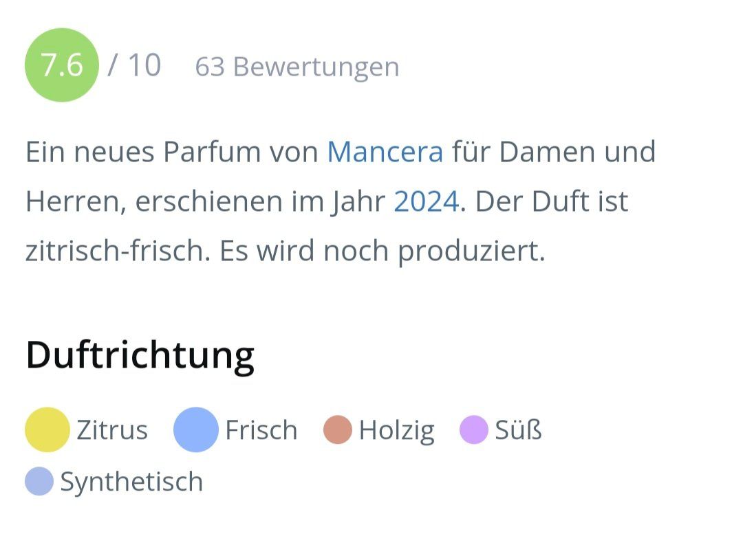 Mancera Parfum & Eau de Toilette: 2 ml AMBERFUL MANCERA 2024 ABFÜLLUNG – Neu (gemäss Beschreibung) aus St. Gallen von CaliSunshine 2