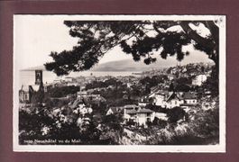 NEUCHÂTEL vu du Mail - 1950
