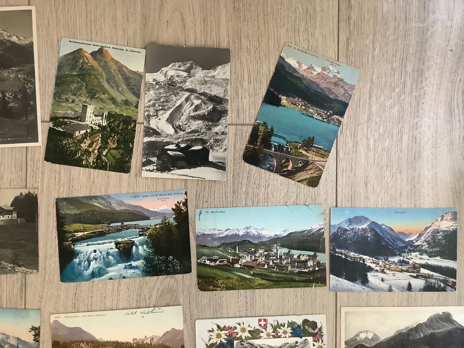 Cartoline postali: 24 alte, gelaufene Ansichtskarten Bündnerland ab 1906 – Usato da St. Gallen venduto da herbrig2 4