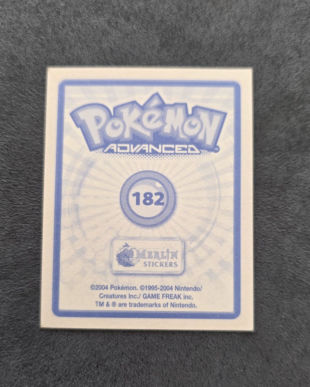 Pokémon Carte collezionabili: Pokémon Advanced Merlin Sticker Topps selten – Nuovo (secondo la descrizione) da Roggwil BE venduto da S_Cards 1