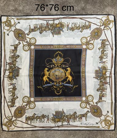 Foulard vintage Estée Levêque Paris 76 x 76 