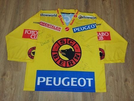 ORIGINAL SC BERN TRIKOT SCB SIGNIERT 2001/02 MAILLOT XXL