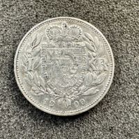 1 Krone Silber Liechtenstein 1900 - selten