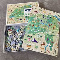 Puzzle Suisse illustré 260 pièces état neuf