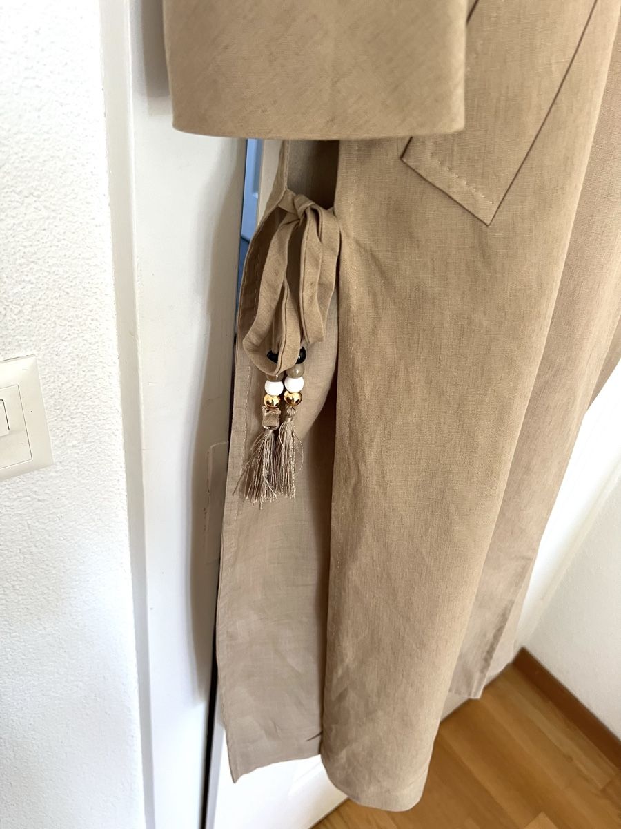 Max Mara Cappotti: Max Mara Leinen Trench – Usato da Sion venduto da b2c1cat 3