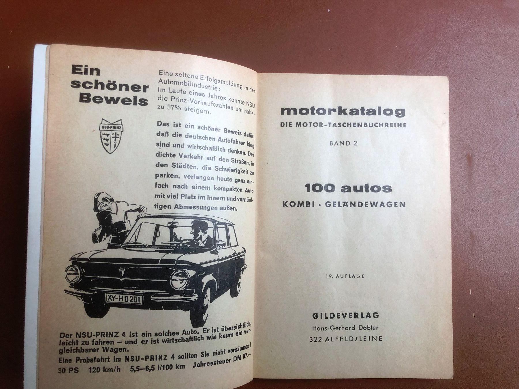 Bücher: Motorkatalog 100 Autos – Gebraucht aus Erlinsbach SO von Elmslie 3