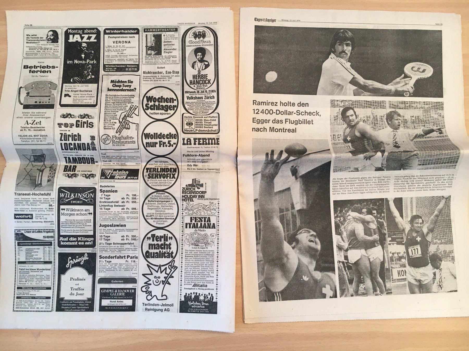 Zeitschriften & Magazine: Tagesanzeiger vom 12. Juli 1976 – Gebraucht aus Luzern von Jiggy_8898 7