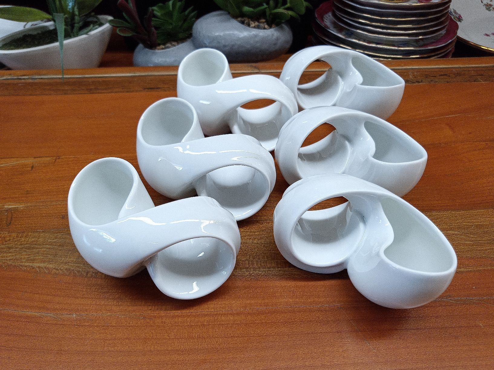 Sonstige Dekorationen & Accessoires: 6x Rosenthal Serviettenring mit Mini Vase – Gebraucht aus Reiden von Zofi-Brocki 4