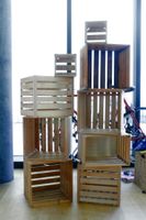 9x WOHN - HARASSE / HOLZHARASSE / SCHALLPLATEN - BOX