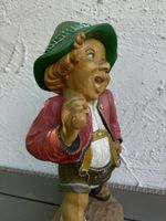 🔥Holzfigur Wanderbub Schnitzereien Holzfigur Bemalte 42 cm