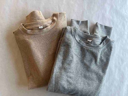 2 Pullover Set beige grau, UNIQLO, Grösse S