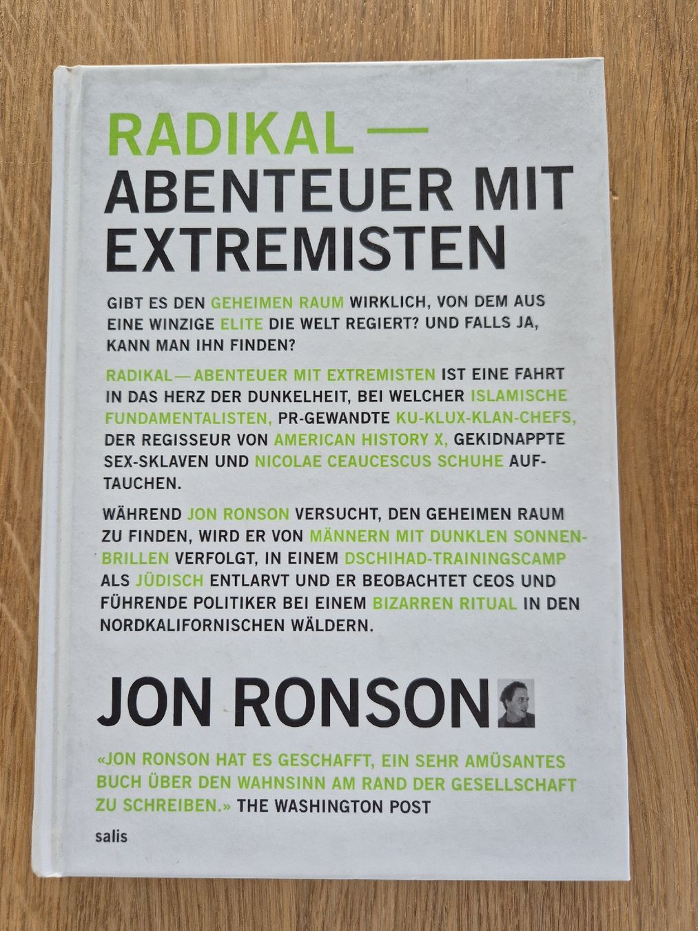 Libri: Radikal - Abenteuer mit Extremisten, Jon Ronson – Usato da Bern venduto da miruslav